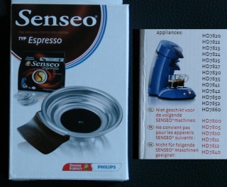 Originalbild zum Tauschartikel Senseo Einsatz Espresso Pad Latte Select