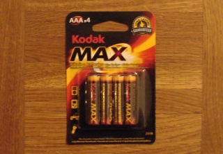 Originalbild zum Tauschartikel 4 Kodak Max Alkaline Batterien Micro AAA