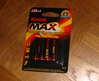 Originalbild zum Tauschartikel Kodak Max Batterien 4 mal AAA