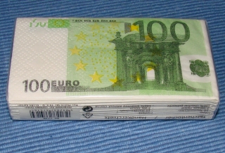 Originalbild zum Tauschartikel 10 Taschentücher - 100 Euro Scheine