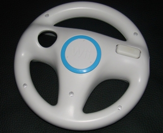 Originalbild zum Tauschartikel Wii Wheel - Lenkrad weiß für Mario Kart