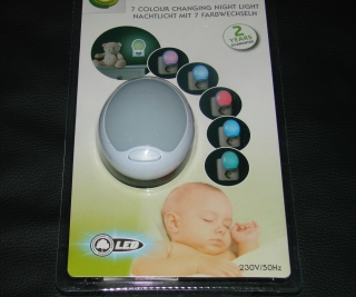 Originalbild zum Tauschartikel Nachtlicht 7 Farben Wechsler LED Baby