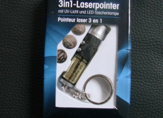 Originalbild zum Tauschartikel Laserpointer 3in1 Taschenlampe UV-Licht