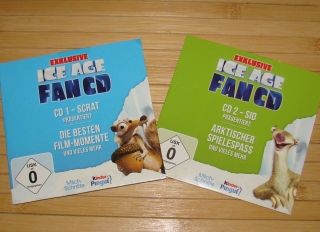 Originalbild zum Tauschartikel Ice Age - Fan CD  2mal SCRAT