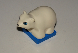 Originalbild zum Tauschartikel Lego Duplo kleiner süßer Eisbär Zootiere