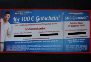 Originalbild zum Tauschartikel Ab-In-den-Urlaub.de Gutschein 100 Euro