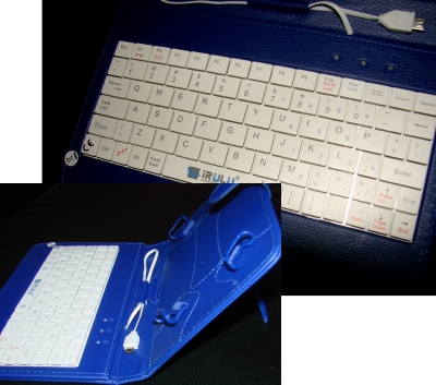 Originalbild zum Tauschartikel Tablet Tastatur blau Schutzhülle